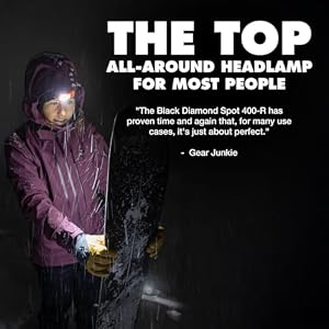 BLACK DIAMOND Spot 400-R Headlamp, Rechargeable, Dimmable, Bright, Graphite — photo 6 of 6