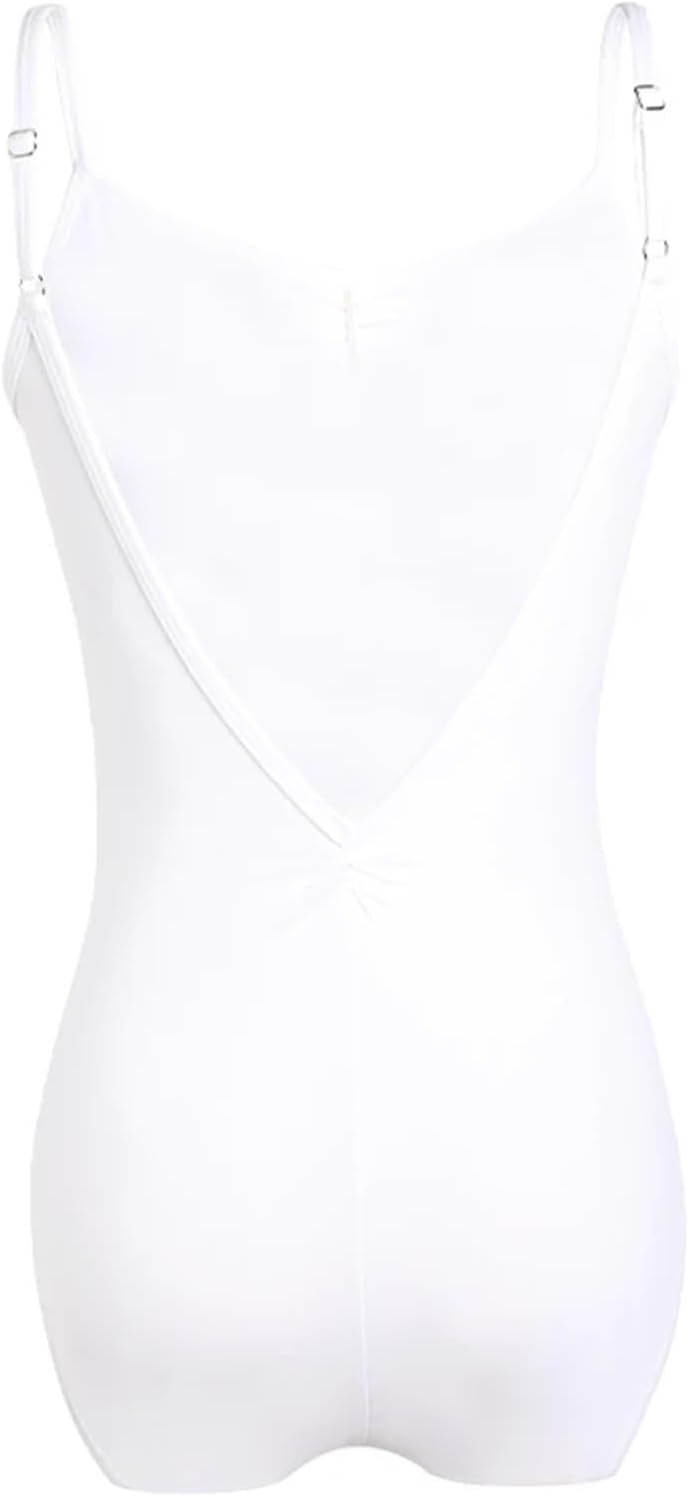 Dance Leotard Woman Ballet Leotards Dance Leotards High Elasticity Gymnastic Leotards Nylon V Back Ballet Bodysuit