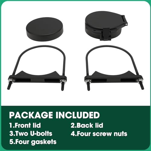 SDSNTE Steel Security Upgraded Conduit Carrier Kit Fit 6 Inch PVC Pipe for Providing Extra Storage on Truck Rack, Black (PVC Pipe Not Included) by SDSNTE - Image 7