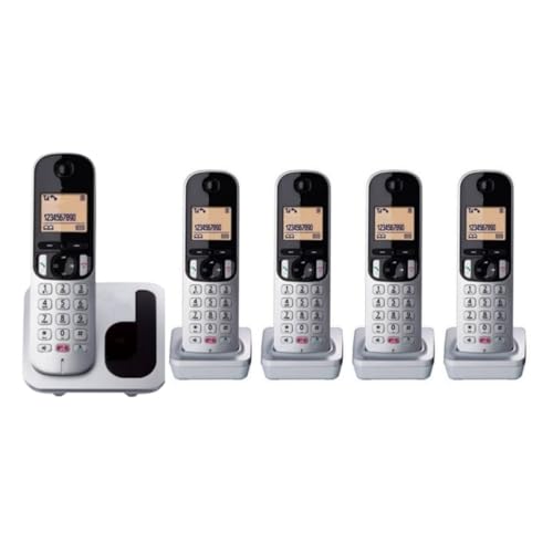 Image of dee vee Easy Wireless intercom 5 Lines with Long Range Upto 80 mtr with Speaker Phone & Caller id (Silver)