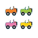 Fun Express Adventure Car Bulletin Board Cutouts - VBS Vacation Bible School Supplies/Decor - Educational and Learning Activities for Kids - 48 Pieces