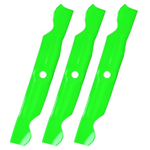 JSXDNWYJ 742-04068 759-04047 942-04068 Mower High Lift Blades Compatible with 50 inch Deck Cub Ca det LT1050 GT2050 GT2550 LT1024 MTD Troy Bi lt Lawn Mower (3Pack)