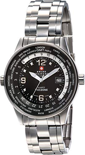 Swiss Military montre homme tempo universale l'excellence de l'acier 20021ST-1M