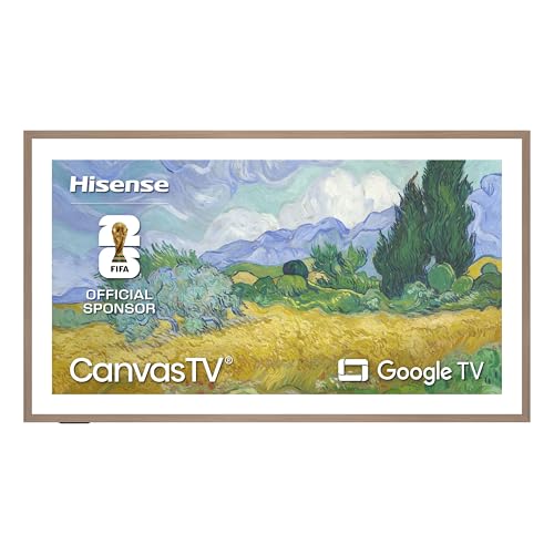 Image of Hisense 55 inch Hi-QLED S7 CanvasTV Series 4K UHD Google Smart Art TV (55S7SG, 2026 New) - 144Hz, Art Mode, Anti-Glare Panel, Dolby Vision HDR, Hi-Matte Display, Frame & UltraSlim Wall Mount Included