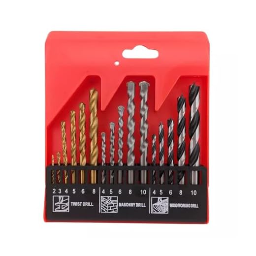 16-Piece Multi-Material Drill Bit Set