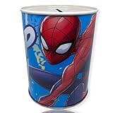  YUNA Hucha de lata 11x13 cm Frozen Spiderman Avengers (Spiderman A)