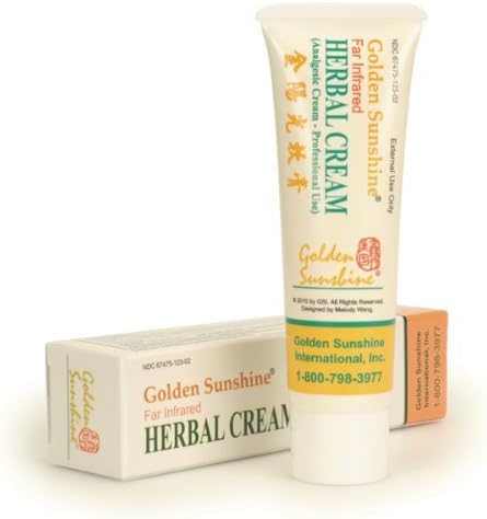 Golden Sunshine - Pain Relief Herbal Cream - 1.77 oz (50 gm) - 1 Pack