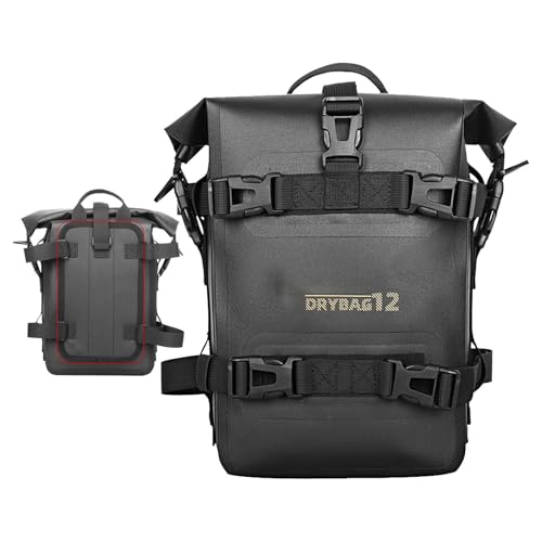 Borsa Laterale Generico per Moto 4L Telaio Paraurti Impermeabile Forcella Universale Portapacchi Posteriore