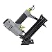 Master Mechanic 4-in-1 Mini Pneumatic Flooring Nailer/Stapler with 360 Degree Adjustable Exhaust for Trim, Crown Molding, and Cabinet Backing, Gray
