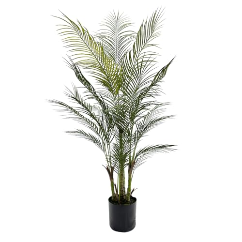 AfanD AfanD Artificial Palm Tree 5ft Tall for Home Decor, 6ft Tall, Living Room, Dining Room, Bedroom, Office, Hotel, Restaurant, Bar, Wedding, Party