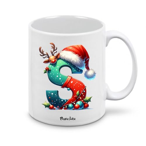 Regali Pazza idea Tazza personalizzata lettera iniziale del nome o
