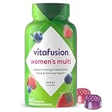 Vitafusion Womens Multivitamin Gummies, Berry Flavored Daily Vitamins for Women With Vitamins A,C,D,E,B-6 and B-12, America’s Number 1 Gummy Vitamin Brand, 75 Days Supply, 150 Count (Package May Vary)