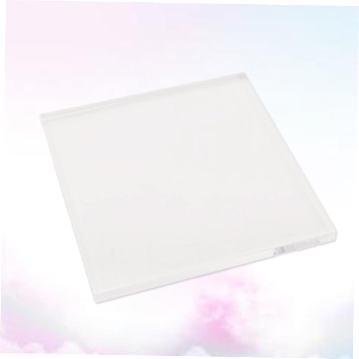 Acrylic Stamping Block Handle, Round Bead Design for Crafts