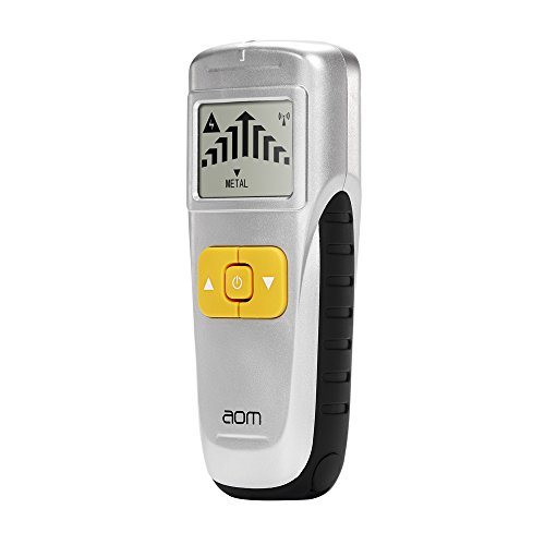AOM Stud Finder Wall Scanner 4 in 1 Stud Detector Center Edge Finding Stud Locking With Stud Sensor Wood Metal Live AC Wire for Hang TV Mounts
