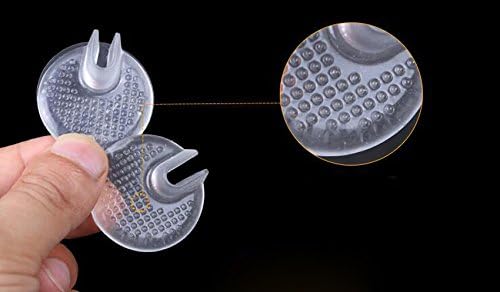 Miniatura 3 de 5 pares de protectores de silicona para chanclas, sandalias transparentes, protectores de gel para los dedos de los pies, cojines protectores de