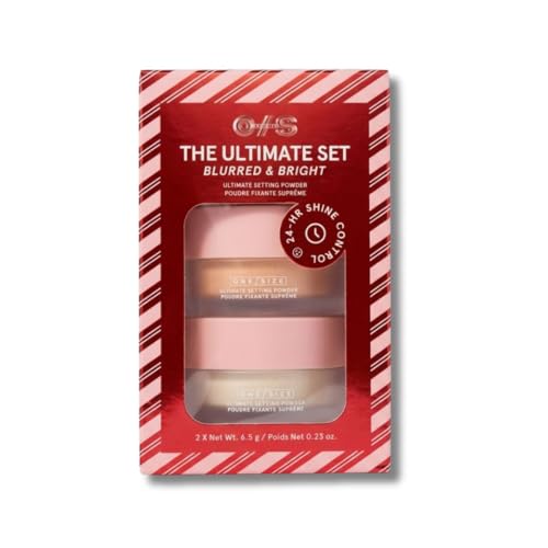 ONE/SIZE The Ultimate Set Blurred & Bright Setting Powder Duo Translucent & Ultra Pink 2 x 6.5 g / 0.23 oz Mini Loose Powders for 24-Hour Shine Control and Smooth Finish