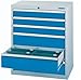 Produktbild Schubladenschrank Serie T500-9 mit 6 Schubladen verschiedene BLH Schubladenschränke Tiefe 500"