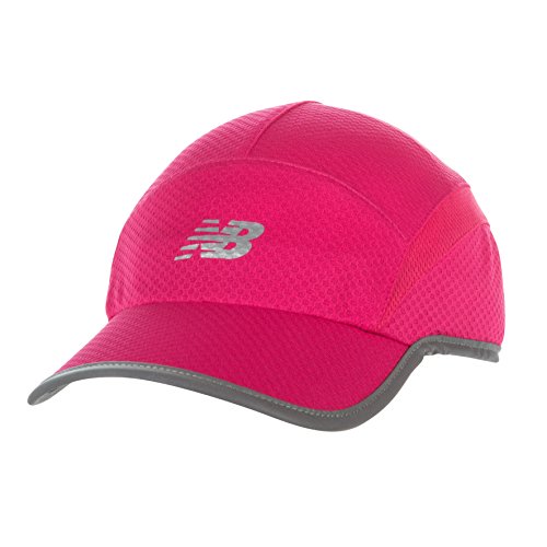 New Balance 5 Panel Performance Hat, Pomegranate, One Size