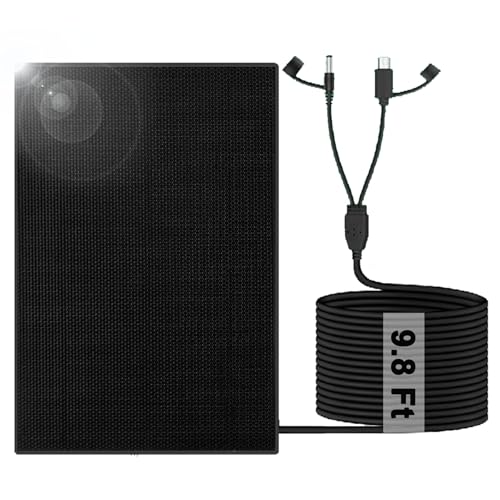 Pannello Solare con Batteria Ricaricabile Integrata da 4000mAh, IP65, Cavo
