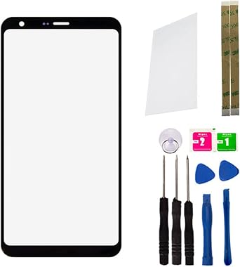 Baige Replacement Repair Front Outer Glass Lens Cover Screen for LG Q Stylo 4 Stylo4 Q710 Q710CS Q710MS 6.2inch + Pre-Cut OCA Adhesive Tool No LCD Touch & Digitizer Q710+OCA