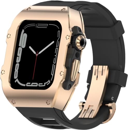 Kit RM Mod Apple Watch 49mm bracelet acier 316L et lunette silicone
