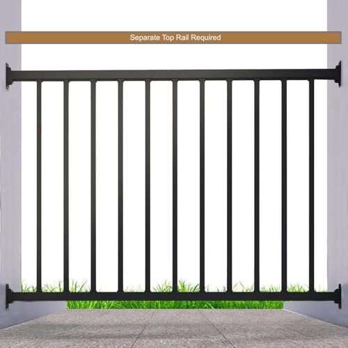CR Fence & Rail Metal Deck Railing Kit 32 Inch,