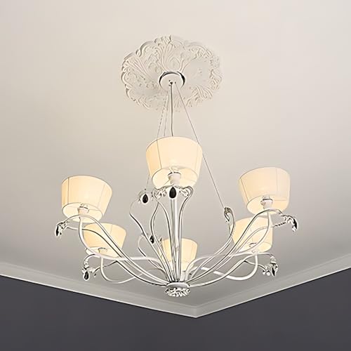 Rosetón Profhome 156003 de espuma rígida para decoración de techos 4