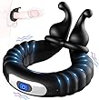 Penisring Vibrator, Penisringe Sex Spielzeug für Paare mit Einstellbare Größe, Cockring Sexspielzeug mit 10 Vibrationsmodi für Langwährende Erektion, Penis Ring Sex Spielzeug für die Männer Extrem