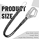 Blomise Werkzeugsicherung Lanyard, Ausziehbare Sicherheitsleine mit Karabinerhaken, Anti-Fall Sicherheitsseil