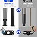 SKMYL Adjustable Height Center Bed Support Leg for Sagging Shelf, Furniture Legs for Frame,Slat and Riser (7.5-14.5 (2PCS))