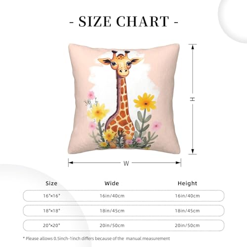 Housse de coussin velours côtelé girafe pour protéger et décorer le lit - 4