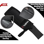 Wrist Wraps for Weightlifting (USPA Approved) - 18" or 12" Premium Quality Weight Lifting Wrist Straps - Best Gym Wrist Wraps with Thumb Loop for Powerlifting & Weight Training for Men & Women - Image 3