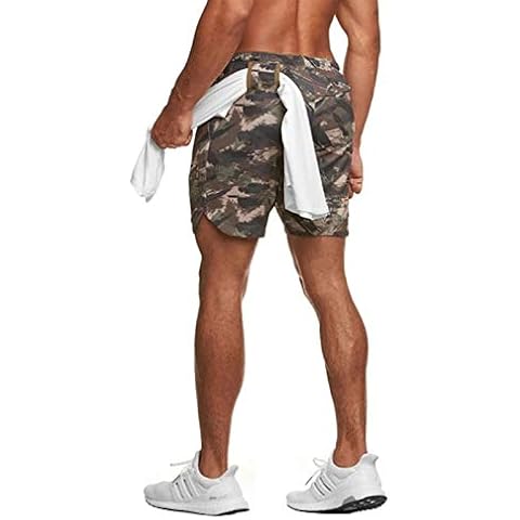 Geagodelia Men's Quick-Drying Camouflage Shorts Cover