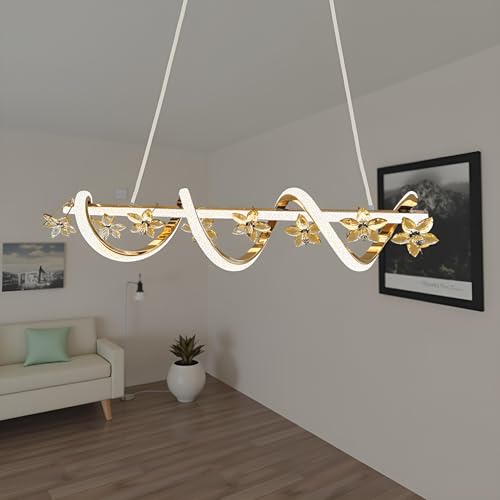 Image of LED Chandelier for Dining Table, Height-Adjustable Hanging Lamp for Breakfast Table, Hanging Light for Home Decoration (CH44)