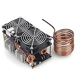 1800W 40A ZVS Induction Heating Board Module, 12V-48V Flyback Driver Heater, PCB with Heat Sink, Low Voltage DC Power Supply