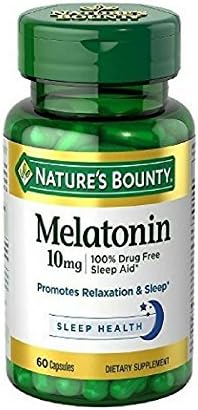 Nature's Bounty Melatonin 10mg Capsules 60 ea (Pack of 2)