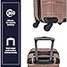 Ben Sherman Nottingham Lightweight Hardside 4-Wheel Spinner Travel Luggage, Rose Gold, 20-Inch Carry On