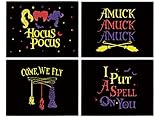 Halloween Placemats Witches Amuck I Put a Spell on You Place Mats for Dining Table Sanderson Sisters