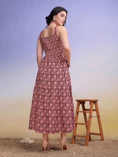 Image of PURVAJA Women's Cotton Dress(Floe-191-194)