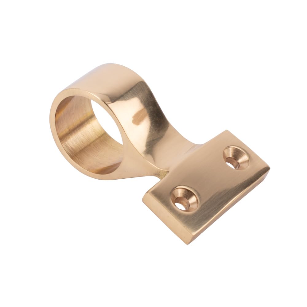 Sash Heritage Polished Brass Solid Brass Metal Offset Ring Sash Window Lift