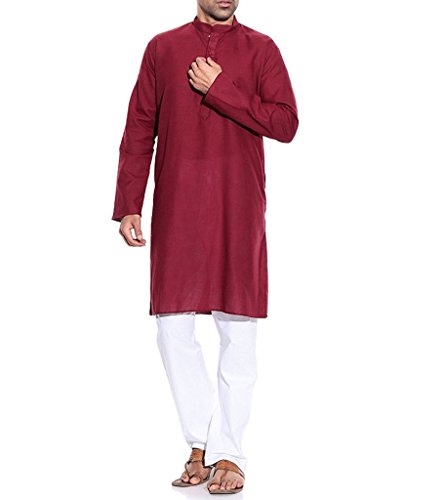 Kurta para hombre Royal Kurta MIRA pijama étnico de la India talla mediana