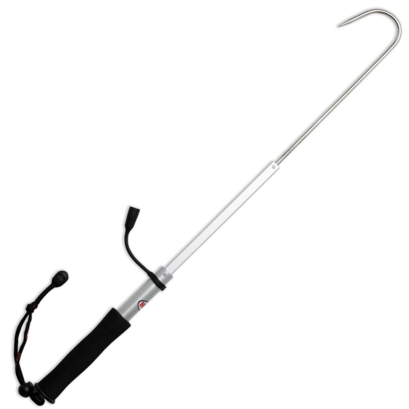 Rapala ProGuide Fishing Gaff Garfio Telescópico Aluminio 60cm Extendido 25cm Plegado Gris/Negro