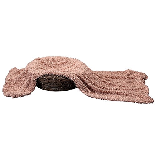 Sunmig Newborn Baby Photo Prop Blanket Rug Background Backdrops Basket Stuffer (Charleston Pink)