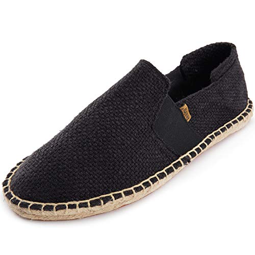 Alexis Leroy Men's Canvas Slip on Flat Espadrilles
