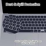 Keyboard Cover, Ultra Thin Transparent Protector Compatible with M1/M2/M3/M4 MacBook Pro 14"/16" and Air 13"/15" – Keyboard Cover for UK Layout, Spill-Resistant Washable Skin for Daily Use - Image 2
