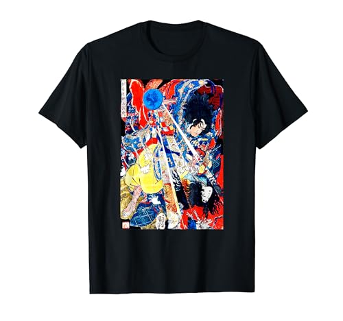 Art japonais Samouraï et lumière Graphisme T-Shirt