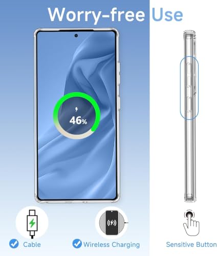 Image of ClearPC Clear Hard PC Case for Samsung Galaxy S26 Ultra, Anti-Yellow Transparent Back Cover, Anti-Scratch, Raised Camera Protection Shockproof Wireless Charging Compatible NonYellowing (Clear)