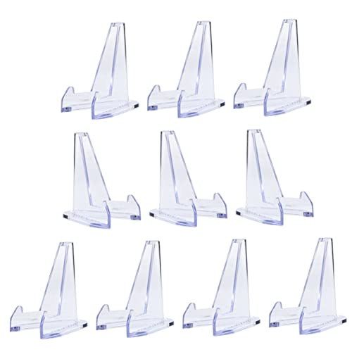 STOBAZA 10 Peças Suporte De Exibição De Fotos Suportes De Parede Para Exibição De Cavalete De Acríli