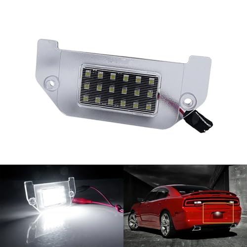 Lámpara de luz LED matrícula blanca de alta luminosidad para Dodge Challenger 6