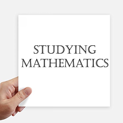 Autocollant carré mathématiques 20 cm DIYthinker pour ordinateur et mur x4 - 2